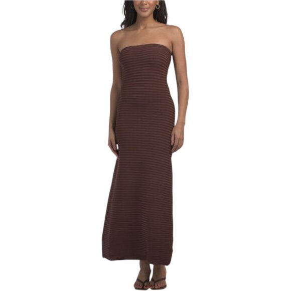 chinese dress ladies The Wolf Gang Sunmor Knit Maxi Dress - Candy
